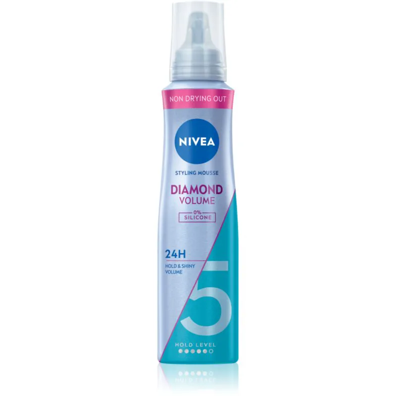 NIVEA Diamond Volume αφρώδες σκληρυντικό μους για όγκο και λάμψη 150 ml
