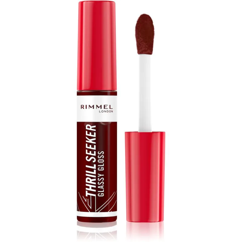 Rimmel Thrill Seeker Glassy Gloss λιπ γκλος χειλιών για μεγαλύτερο όγκο απόχρωση 750 Frosted Berry 10 ml