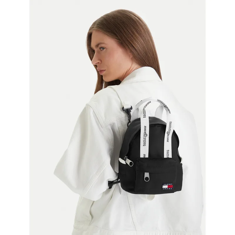 Σακίδιο Tommy Jeans Tjw ESS Daily Mini Backpack AW0AW18581 Μαύρο