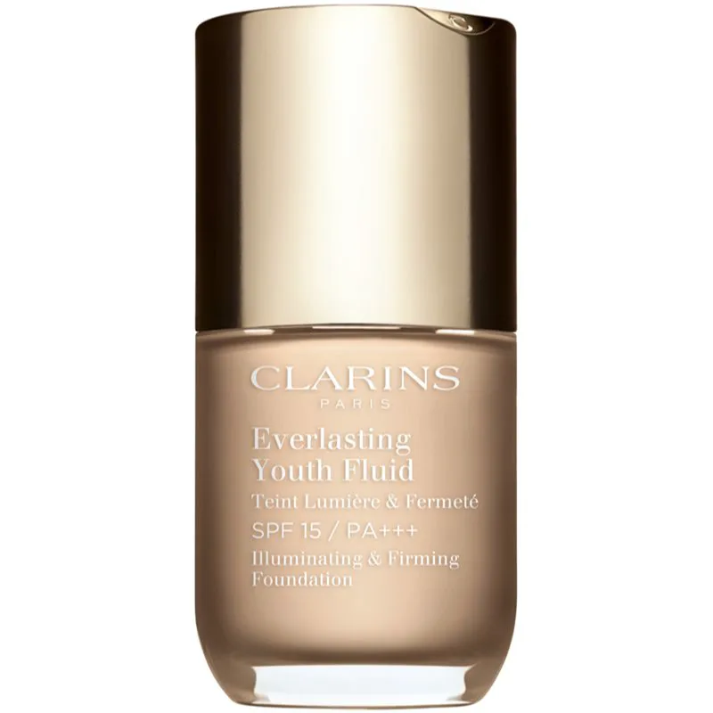 Clarins Everlasting Youth Fluid Foundation λαμπρυντικό μεικ απ SPF 15 απόχρωση 103 Ivory 30 ml