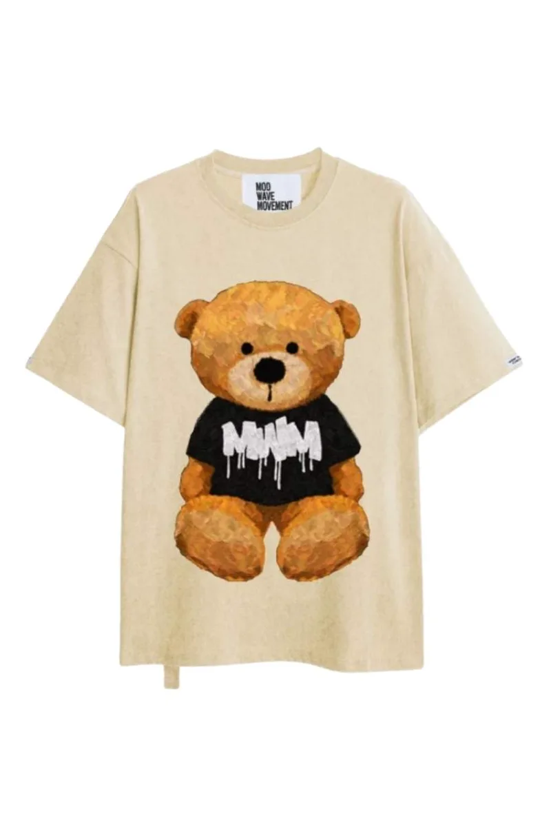 MOD WAVE MOVEMENT T-Shirts MW072021392 - ΜΠΕΖ-MW072021392-BEIGE