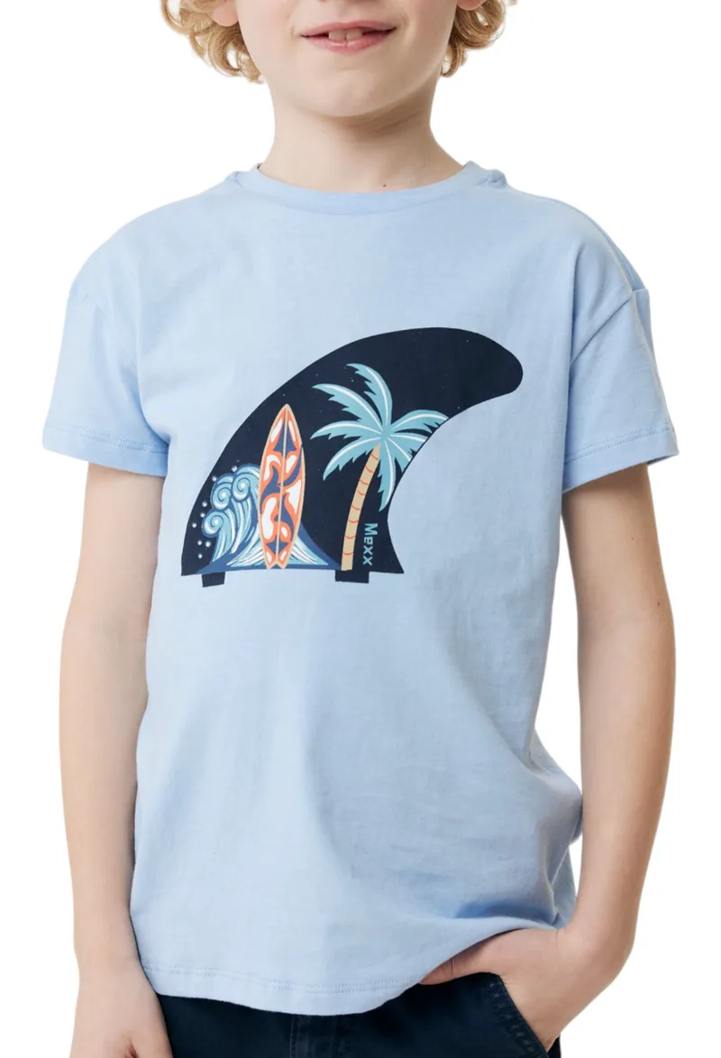 Μπλούζα Κοντομάνικη Mexx Dropped Shoulder With Artwork TU2122033B-Light Blue Αγόρι