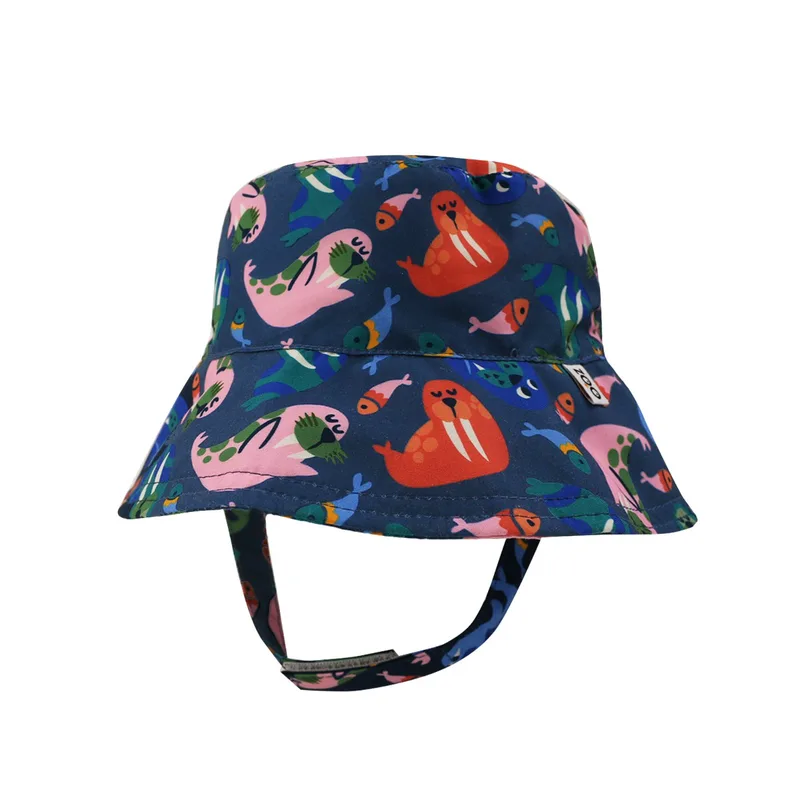 Αντηλιακό Bucket Καπέλο 6-12μηνών Wally the Walrus Zoocchini ZOO15108 (Μέγεθος: 6-12 Μηνών) - Zoocchini - ZOO15108-6-12M
