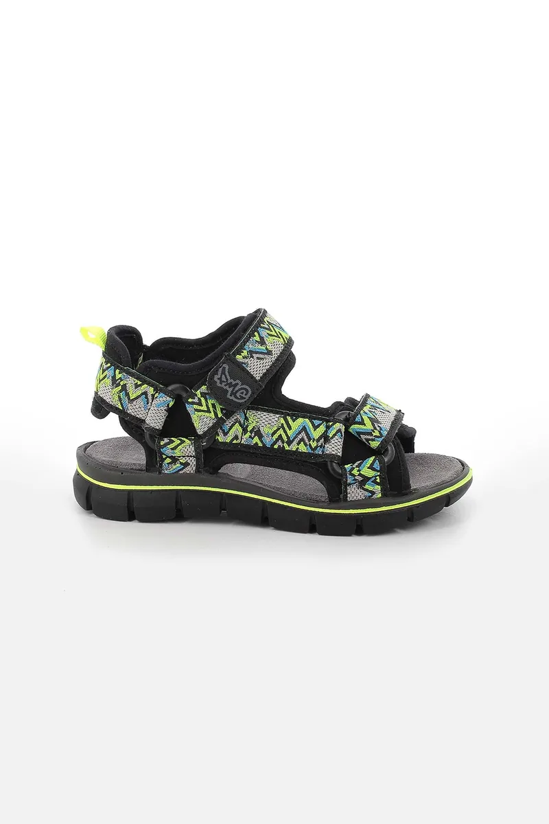 Primigi παιδικά σανδάλια με διχρωμία και διπλό velcro (30) - 5895800-1 Μαύρο