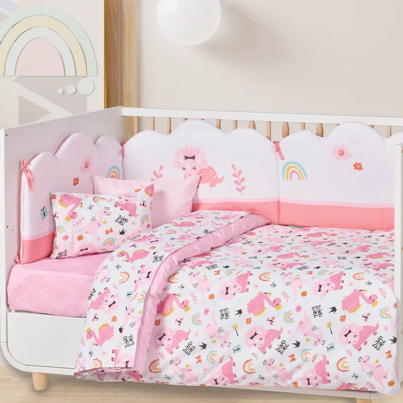 Σεντόνια Κούνιας Σετ Das Home Baby 4936 Ροζ