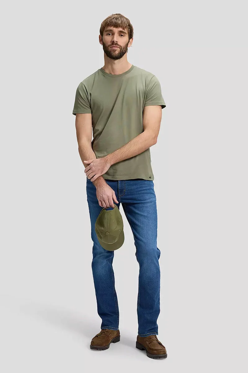 Lee® ανδρικό τζιν παντελόνι πεντάτσεπο Straight Fit "Daren" - 112376377 Denim Blue