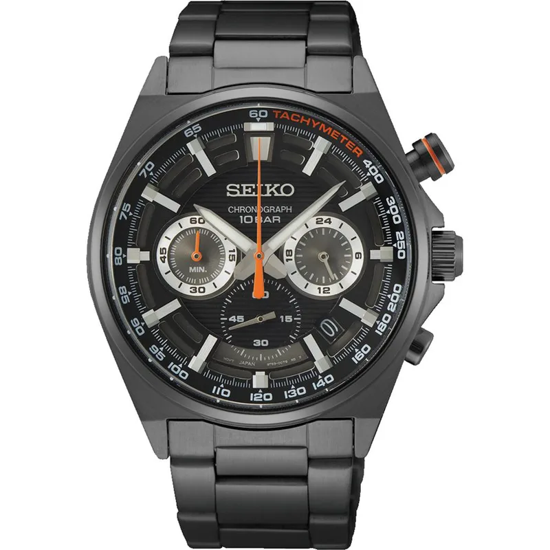 SEIKO Conceptual Racing Sports Chronograph - SSB399P1 Grey case with Stainless Steel Bracelet