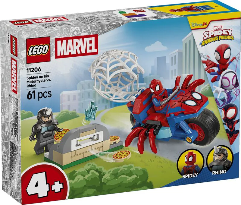 LEGO® Spidey: Spidey On His Motorcycle vs. Rhino (11206)