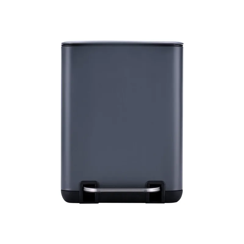 ESTIA ΧΑΡΤΟΔΟΧΕΙΟ ΜΠΑΝΙΟΥ CUBIC SOFT CLOSE 6lt ΓΚΡΙ