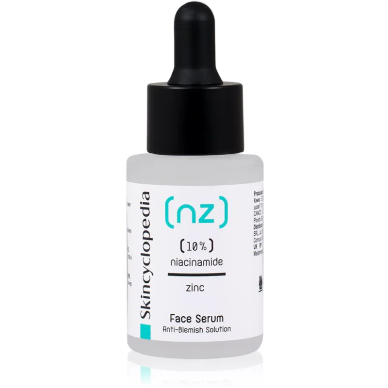 Skincyclopedia 10% Niacinamide Acid + Zinc ορός προσώπου για προβληματική επιδερμίδα, ακμή 30 ml