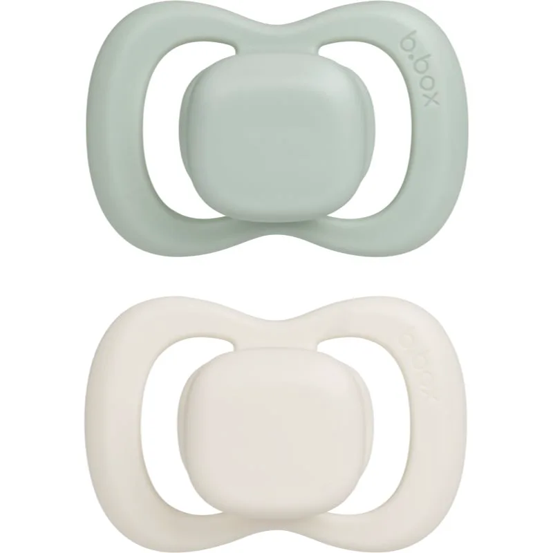 B.Box Natural Rubber 6m+ πιπίλα Sage/Vanilla 2 τμχ