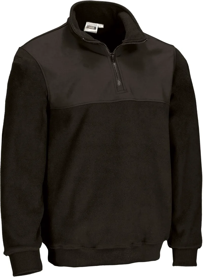 Πουλόβερ Fleece WILLIE Valento JEVAWILNG Black