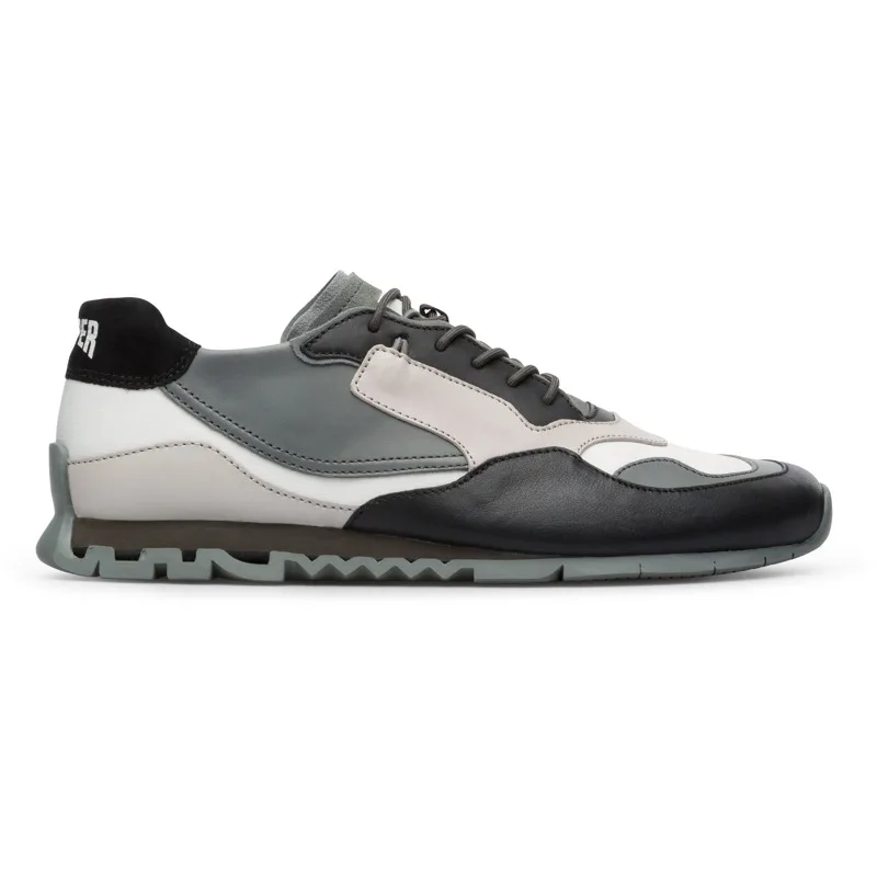 CAMPER Nothing - Sneakers Για Ανδρικα - Λευκό,Γκρι,Μαύρο, Μέγεθος 43, Cotton fabric/Smooth leather
