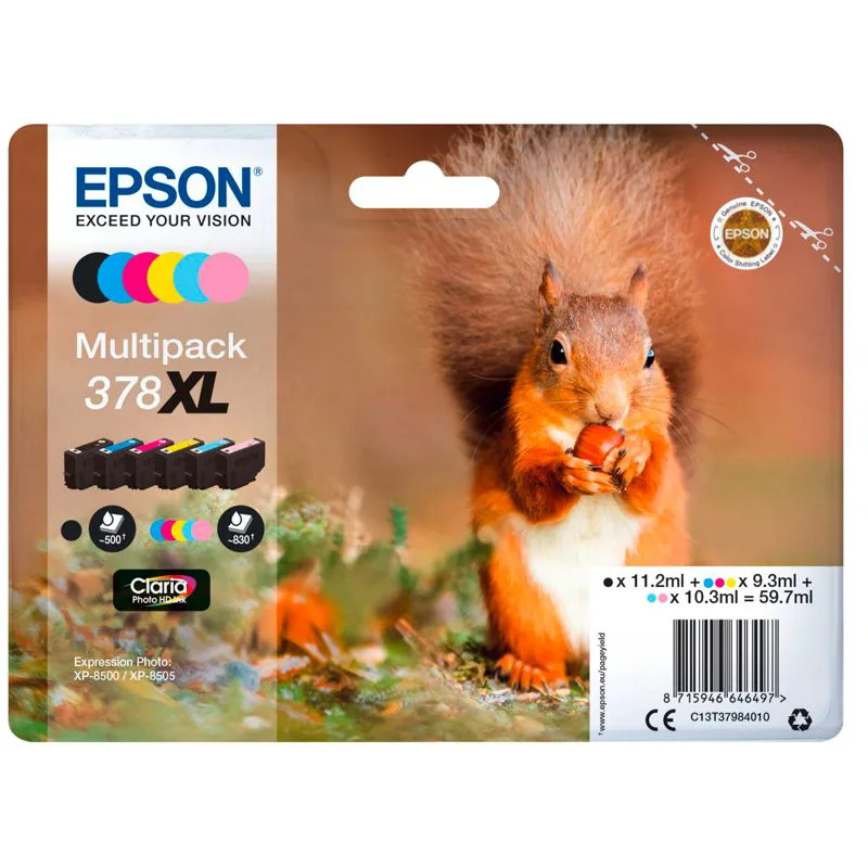 Epson Multipack Claria Photo HD T 378 XL (6 colors) T 3798