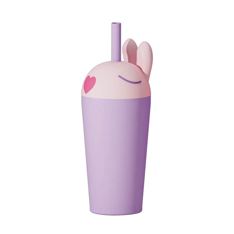 ASOBU Παγούρι Sippy Ανοξείδωτο Bestie - Rabbit 720 ml