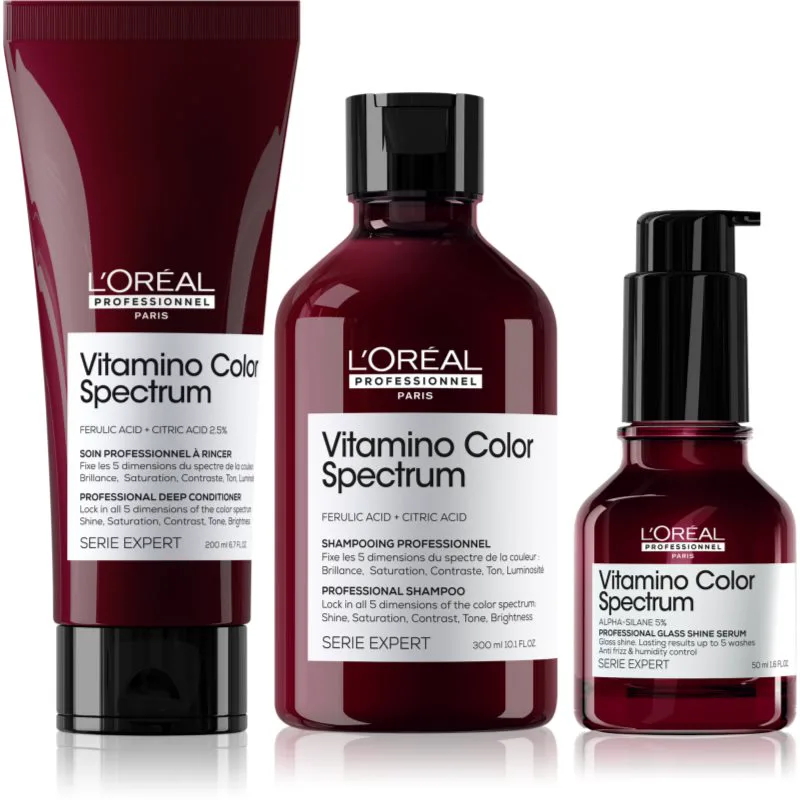L’Oréal Professionnel Serie Expert Vitamino Color Spectrum επωφελής συσκευασία για την προστασία του χρώματος