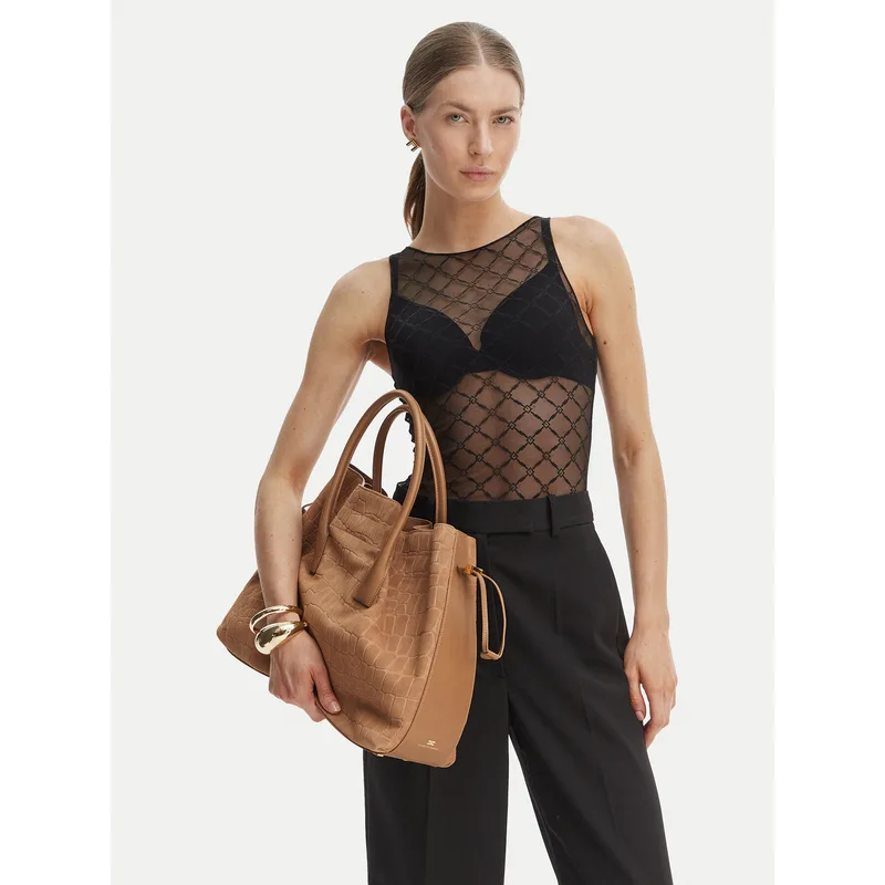 Τσάντα Elisabetta Franchi BS-19H-61E2-V890 Μπεζ