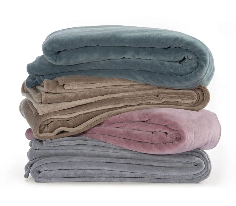 Κουβέρτα Fleece Μονή Nef-Nef Cosy Dusty Blue 160x220