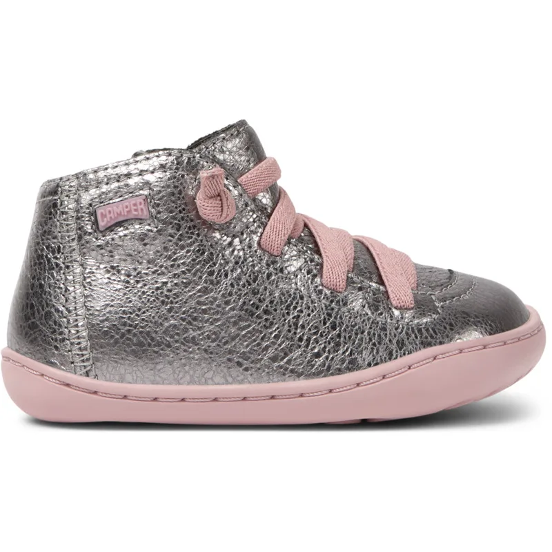 CAMPER Peu - Μπότες Για Firstwalkers - Γκρι, Μέγεθος 20, Smooth leather
