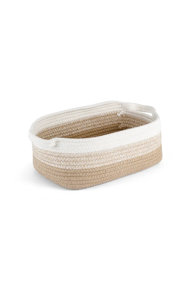 Coincasa διακοσμητικό χειροποίητο καλάθι 13 x 33 x 23 cm - 007249715 Μπεζ