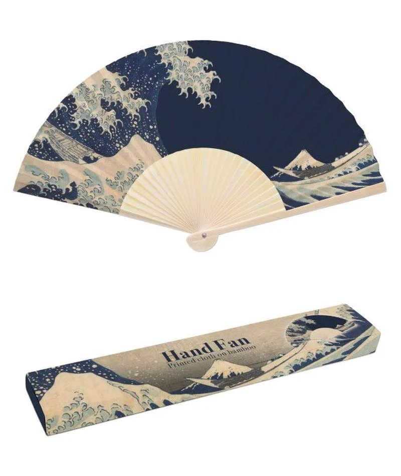 Βεντάλια μπαμπού Bekking & Blitz Katsushika Hokusai, Rijksmuseum Amsterdam - Under the Wave off Kanagawa