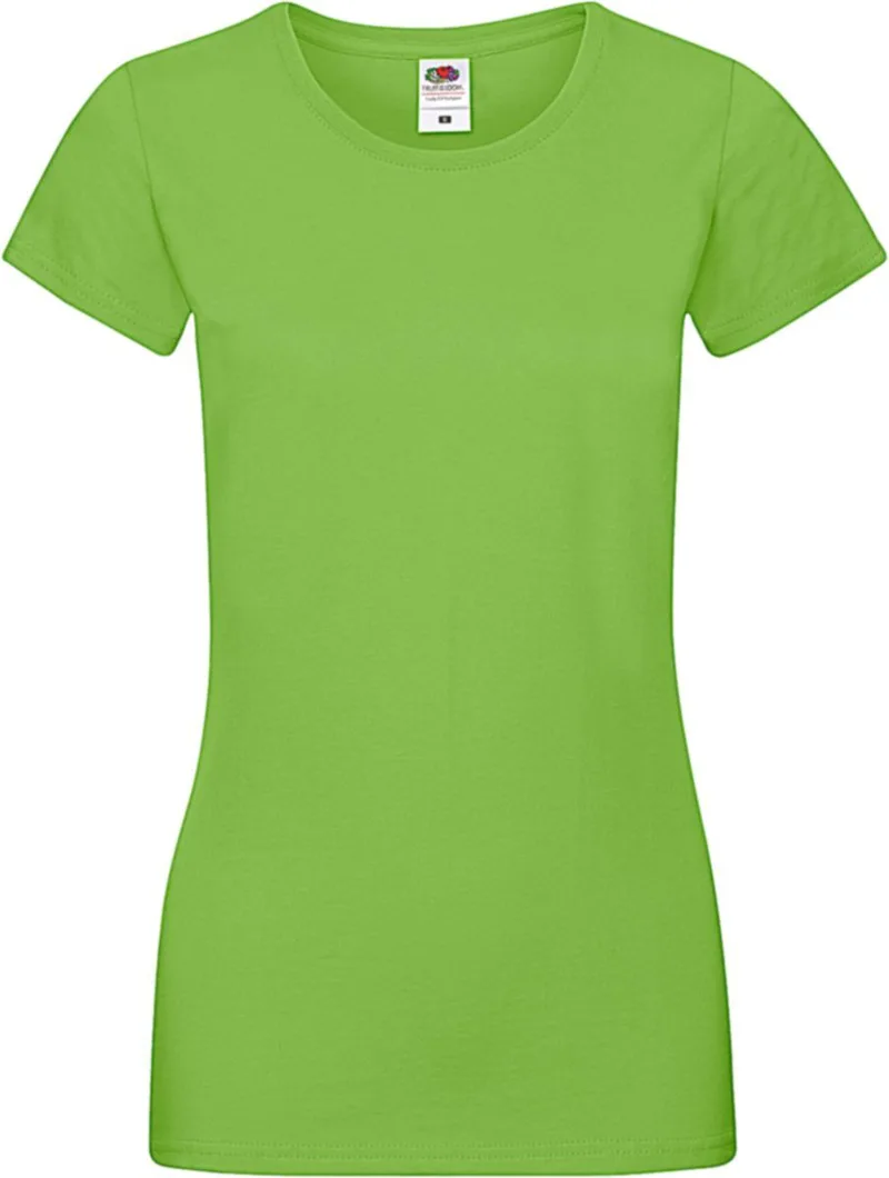 Lady-Fit Sofspun T Fruit of the Loom 61-414-0 Lime Green