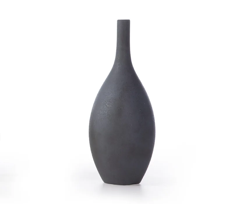 Κεραμικό Διακοσμητικό Βάζο Nef-Nef Piccoco Black 8x19,5