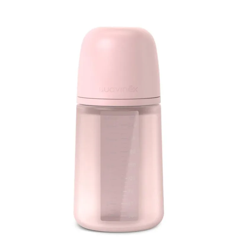 Μπιμπερό Σιλικόνης Suavinex Φυσιολογική Θηλή Sx Pro Rosewater +3m 240ml BR79794