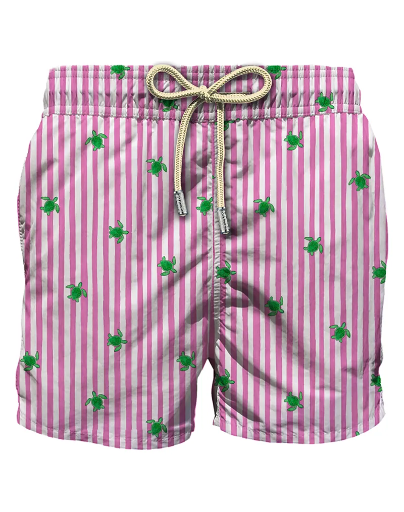 MC2 LIGHTING MICRO STRETCH-SWIMSHORT-TURTLE W STRIPES 21 LIG0016-04137L-04137L Ροζ