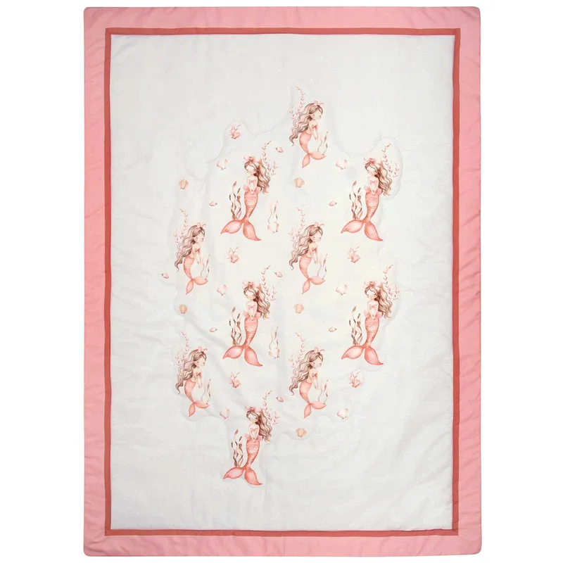 Κουβερλί Κούνιας Greenwich Polo Club 8853 Grey- Ροζ 110x150
