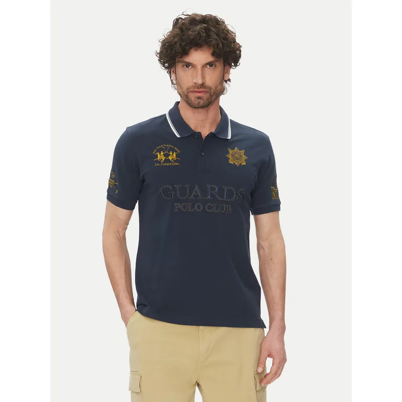 La Martina Polo Achille MAPG30 PK097 Σκούρο μπλε Regular Fit