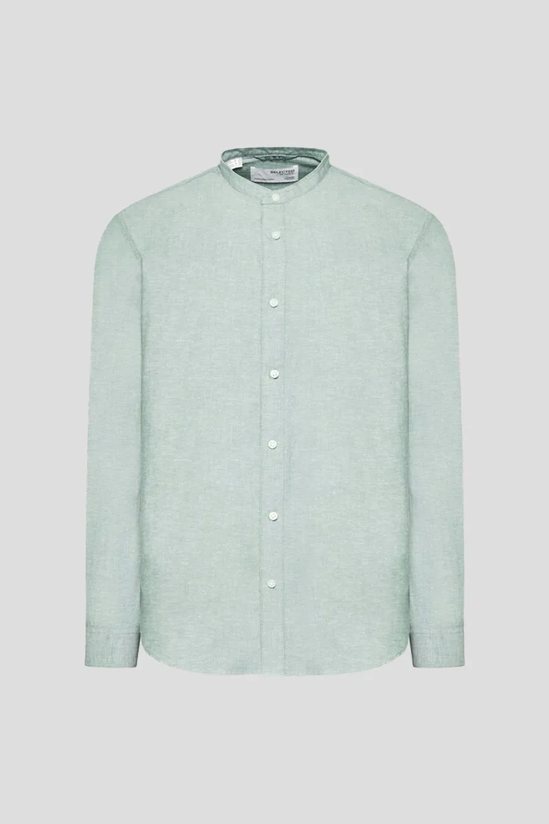 SELECTED HOMME Ανδρικό Πράσινο Linen Shirt