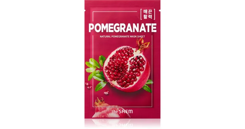 The Saem Natural Pomegranate Lifting and Illuminating Fabric Mask 21ml