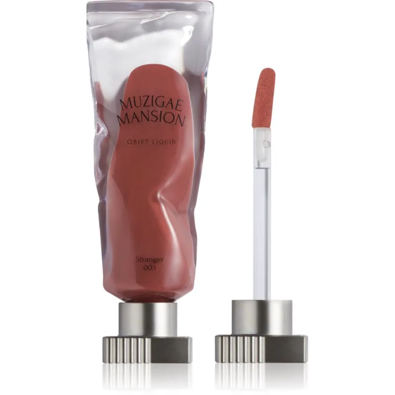 MUZIGAE MANSION Objet Liquid μακράς διαρκείας ρευστό κραγιόν με ματ αποτελέσματα απόχρωση 003 Stranger 6 ml
