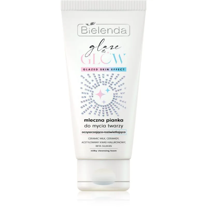 Bielenda GLAZE & GLOW καθαριστικός αφρός και ντεμακιγιάζ 135 γρ