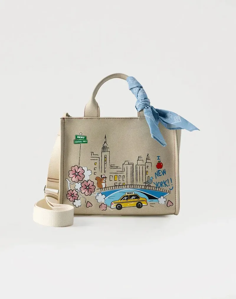 DKNY R61AZR57 HADLEE TOTE HANDBAG DKNY R61AZR57-L4M Biege