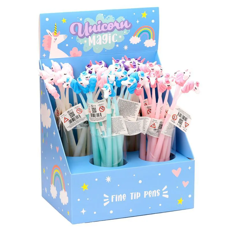 Στιλό μαύρο Fine Puckator Unicorn Magic (4 χρώματα)