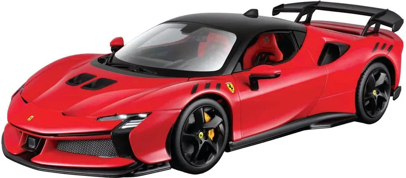 FERRARI SF90 XX STRADALE BBURAGO ΜΕΤΑΛΛΙΚΟ ΑΝΤΙΓΡΑΦΟ 1:18 RED