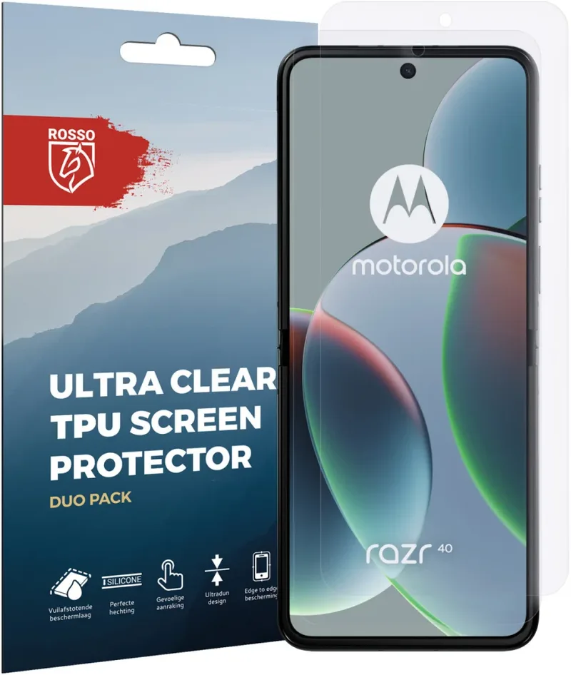 Κόκκινο Ultra Clear Screen Protector - Μεμβράνη Προστασίας Οθόνης - Motorola Razr 40 - 2 Τεμάχια (8719246409301)