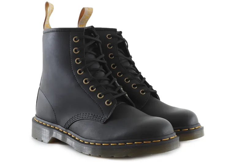 Μποτάκια Dr. Martens High Vegan 1460 Felix Rub Off 14045001-Black