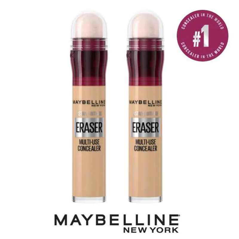 Maybelline Πακέτο Προσφοράς Instant Anti-age Eraser Multi-use Concealer με Ενσωματωμένο Σφουγγαράκι 6 Neutralizer 2x6ml