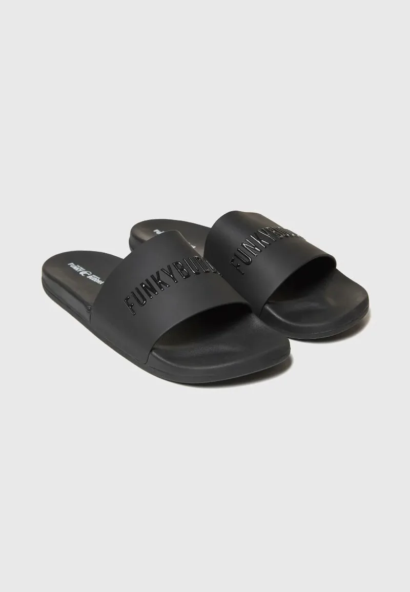 Funky Buddha Ανδρικές Pool Slide Σαγιονάρες FBM013-022-08 Μαύρο
