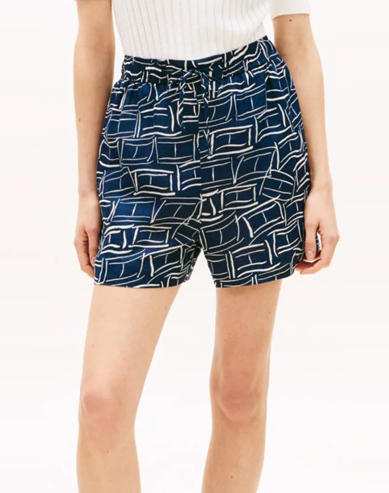 TOMMY HILFIGER ESS LINEN PULL ON SHORT WW0WW49637-0GY NavyBlue