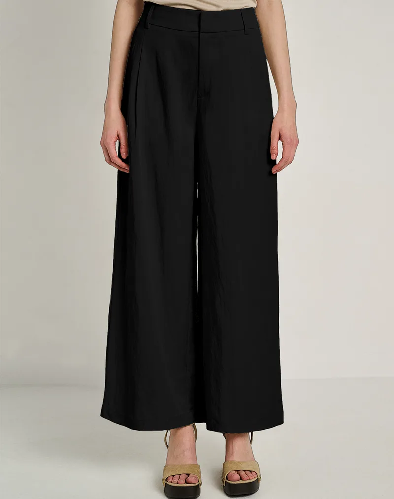 STAFF Sandy Highwaist Pant 95%Lyocell 5%Nylon 60-007.055-Ν0090 Black