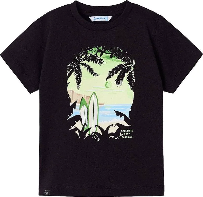 T-SHIRT MAYORAL 033 ΜΑΥΡΟ (116 CM)(6 ΕΤΩΝ)