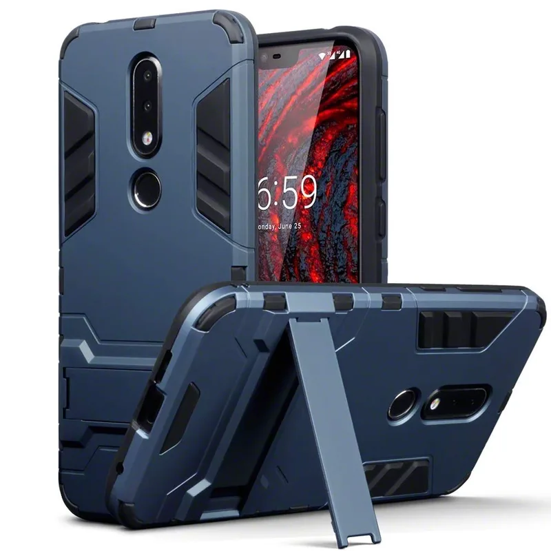 Terrapin Ανθεκτική Dual Layer Θήκη Nokia 6.1 Plus - Blue (131-001-037)