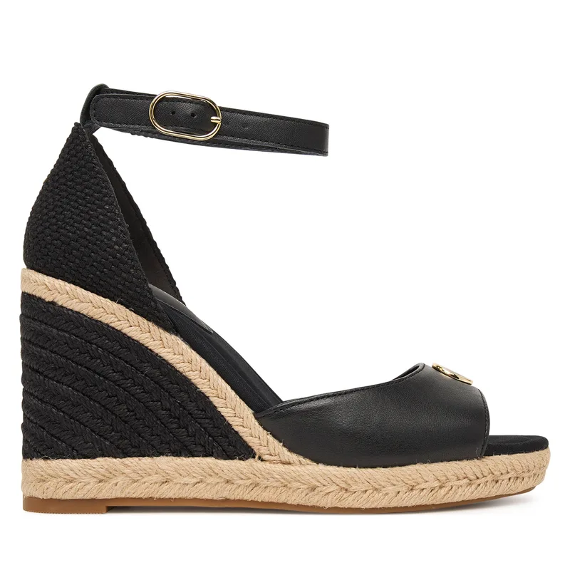 Εσπαντρίγιες Tommy Hilfiger Plate High Wedge Espad FW0FW09517 Μαύρο