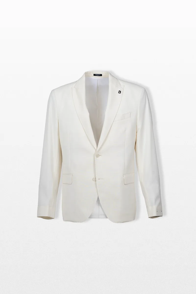 BRERAS Ανδρικό Λευκό Single Breasted Blazer