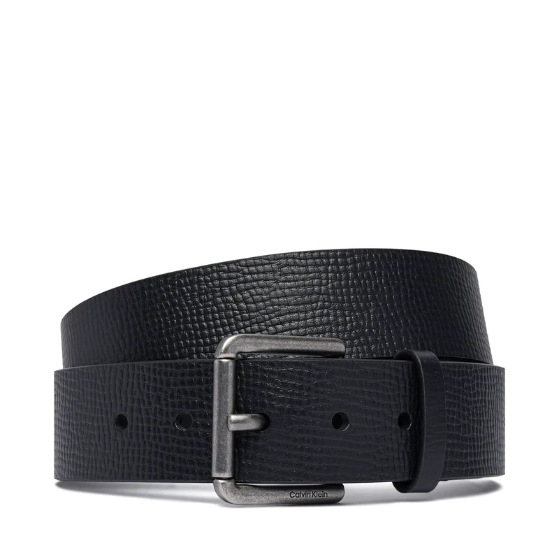 Ζώνη Calvin Klein Casual Roller Buckle 40Mm LV04D7098G Μαύρο