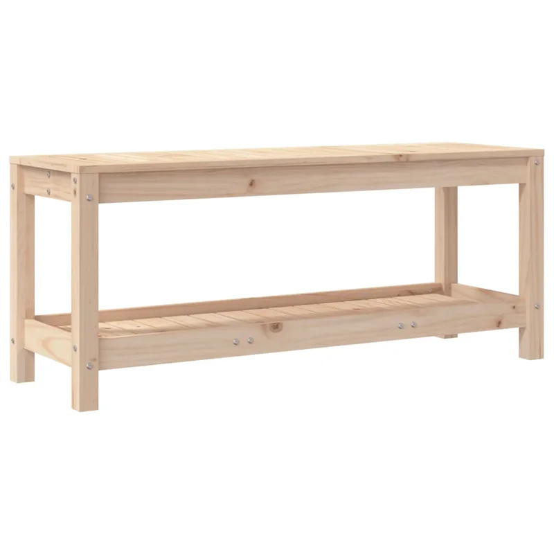 vidaXL Παγκάκι Κήπου 108 x 35 x 45 εκ. από Μασίφ Ξύλο Πεύκου